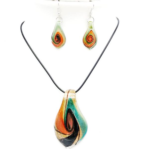 fashion 3 glass murano mosaic round red black bluenecklace pendant earrings jewelry lry set, Silver
fashion 3 glass murano mosaic round red black bluenecklace pendant earrings jewelry lry set, Silver