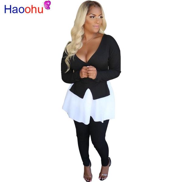two piece dress knit set women fall clothing front long back short pants suit 2 matching sets club outfits, White
two piece dress knit set women fall clothing front long back short pants suit 2 matching sets club outfits, White