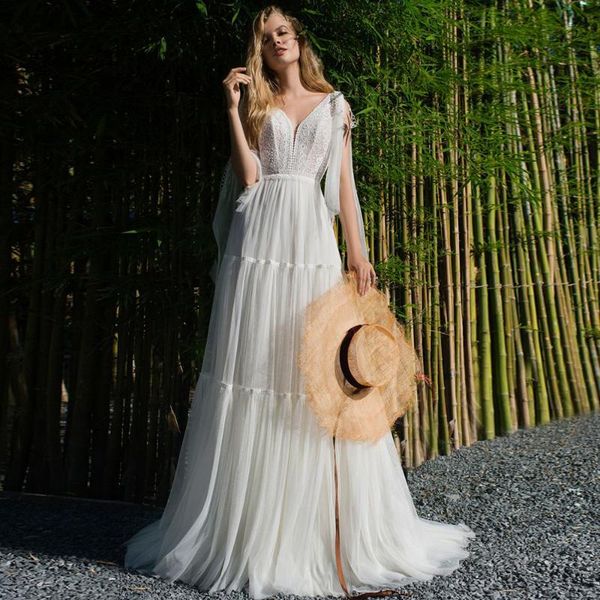 other wedding dresses gentle v-neck sleeveless gown 2021 a-line lace applique backless luscious chiffon sweep train custom made robe de mari, White
other wedding dresses gentle v-neck sleeveless gown 2021 a-line lace applique backless luscious chiffon sweep train custom made robe de mari, White