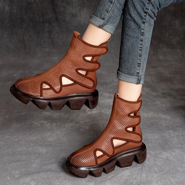 boots roman women's shoes cold hollow high summer wedge heel platform vintage, Black
boots roman women's shoes cold hollow high summer wedge heel platform vintage, Black