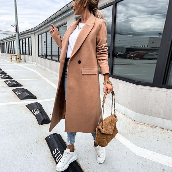 women's wool & blends lady fashion long sleeve outerwear turn-down collar women outwear ouble breasted cardigan ol style solid warm woo, Black
women's wool & blends lady fashion long sleeve outerwear turn-down collar women outwear ouble breasted cardigan ol style solid warm woo, Black