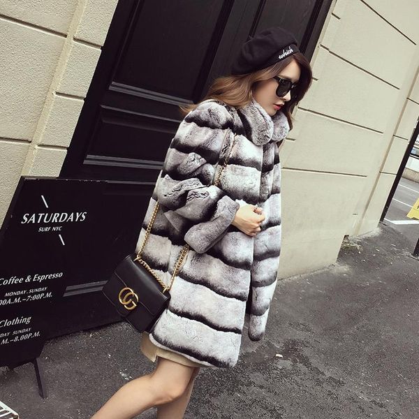 80cm long chinchilla stripes color real rex fur coat /grey striped outwear/plus size custom coats men garment women's & faux, Black
80cm long chinchilla stripes color real rex fur coat /grey striped outwear/plus size custom coats men garment women's & faux, Black
