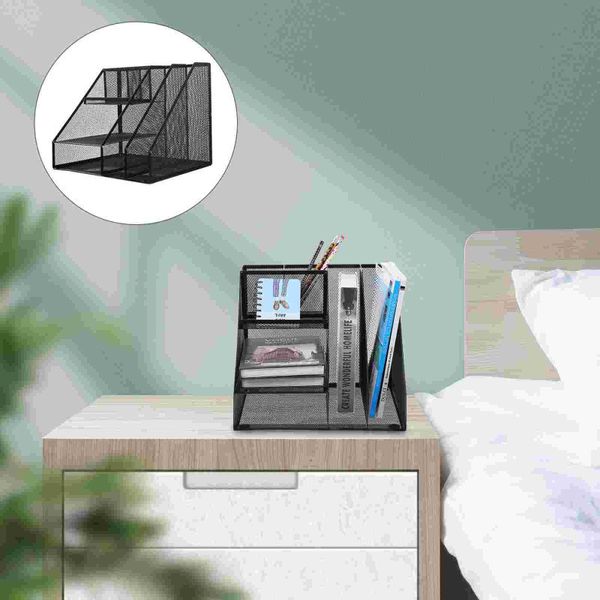 hooks & rails 1pc creative office file storage rack multi-compartment document shelf
hooks & rails 1pc creative office file storage rack multi-compartment document shelf