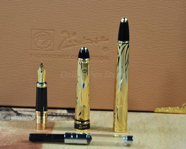 fountain pens picasso 901 metal golden amorous feeling of paris m nib pen professional office school stationery tool writing gift
fountain pens picasso 901 metal golden amorous feeling of paris m nib pen professional office school stationery tool writing gift