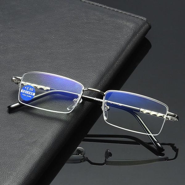 ultralight metal half frame anti-blue light reading silver glasses men women presbyopia eyewear clear lens eye +1.0~4.0 sunglasses, White;black
ultralight metal half frame anti-blue light reading silver glasses men women presbyopia eyewear clear lens eye +1.0~4.0 sunglasses, White;black