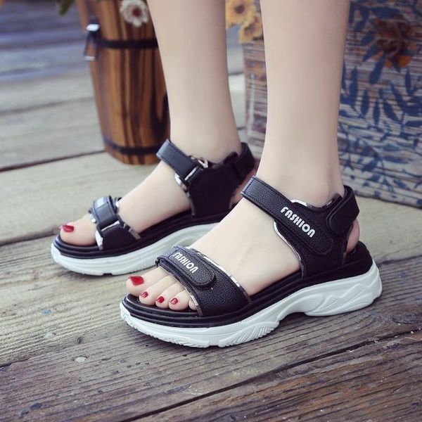 summer girls students thick bottom platform sports beach sandals casual comfortable womens seaside outdoor shoes, Black
summer girls students thick bottom platform sports beach sandals casual comfortable womens seaside outdoor shoes, Black
