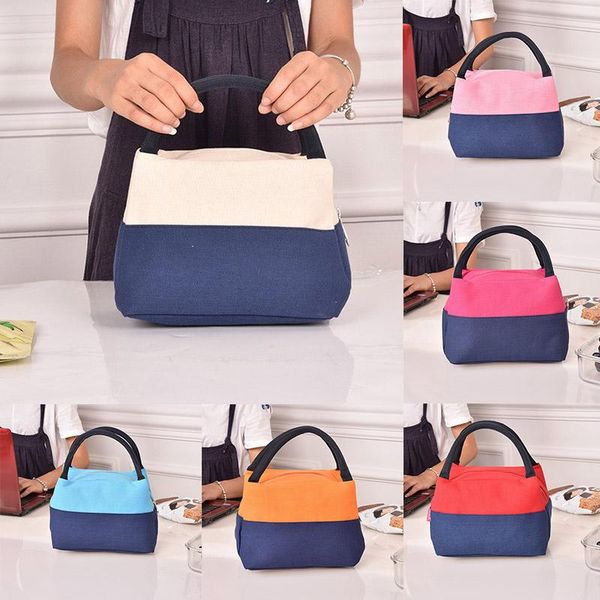 storage bags insulation studeng supplies contrast color canvas box portable waterproof thickened lunch bag
storage bags insulation studeng supplies contrast color canvas box portable waterproof thickened lunch bag