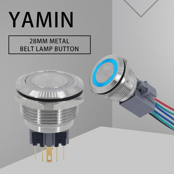 smart home control 28mm diy metal push button switch lamp latching/lock momentary power supply start-up with light waterproof car modificati
smart home control 28mm diy metal push button switch lamp latching/lock momentary power supply start-up with light waterproof car modificati
