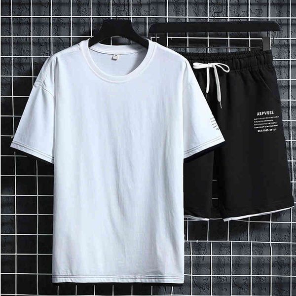 men's tracksuits cotton short sleeve t-shirt & s men summer loose casual fashion trend solid pants sets plus size d8zf, Gray
men's tracksuits cotton short sleeve t-shirt & s men summer loose casual fashion trend solid pants sets plus size d8zf, Gray