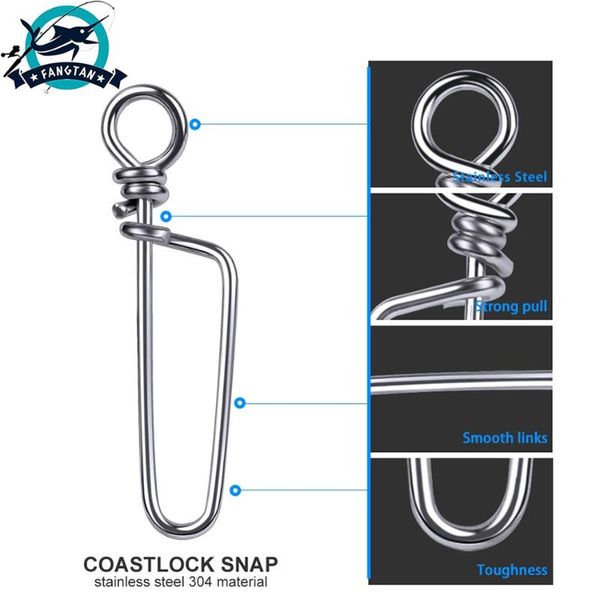 50/100pcs coastlock snap swivels fishhooks tackle connector stainless steel high speed trolling fishing safety accessories hooks
50/100pcs coastlock snap swivels fishhooks tackle connector stainless steel high speed trolling fishing safety accessories hooks