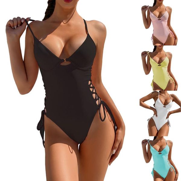 two-piece suits solid color ladies swimsuit one-piece summer holiday bikini with adjustable straps dropship
two-piece suits solid color ladies swimsuit one-piece summer holiday bikini with adjustable straps dropship