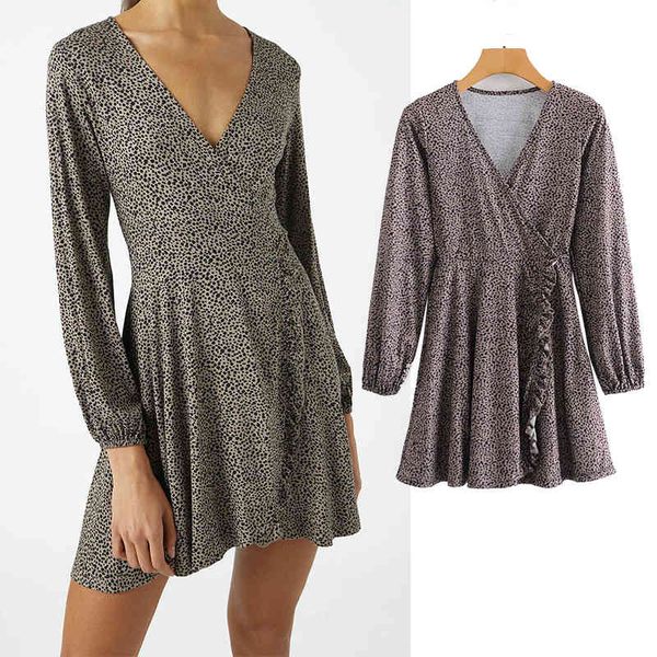 casual dresses fashion animal print dress v-neck long sleeve women cross type mini slim waist chic es lvgx, Black;gray
casual dresses fashion animal print dress v-neck long sleeve women cross type mini slim waist chic es lvgx, Black;gray