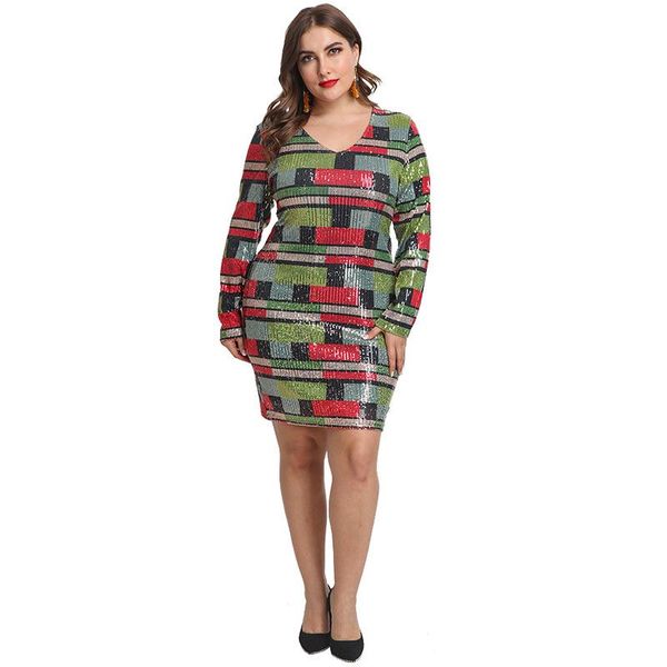casual dresses 2021 plus size women bandage bodycon dress party lady deep v sequins knee length long sleeve nightclub vestidos, Black;gray
casual dresses 2021 plus size women bandage bodycon dress party lady deep v sequins knee length long sleeve nightclub vestidos, Black;gray