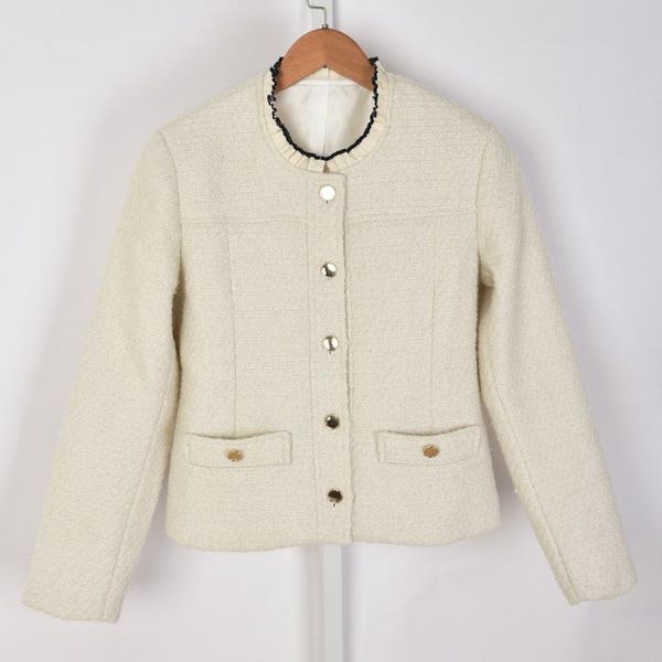 women's jackets women tweed coat outerwear o-neck elegant long sleeve single breasted autumn ladies 2021 jacket, Black;brown
women's jackets women tweed coat outerwear o-neck elegant long sleeve single breasted autumn ladies 2021 jacket, Black;brown