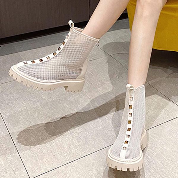 boots 2021 mesh hollow ankle women summer height increase thick heel woman non slip high sandals female, Black
boots 2021 mesh hollow ankle women summer height increase thick heel woman non slip high sandals female, Black