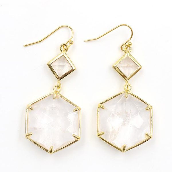 light yellow gold color geometric shape clear quartz dangle earrings for women labradorite stone jewelry & chandelier, Silver
light yellow gold color geometric shape clear quartz dangle earrings for women labradorite stone jewelry & chandelier, Silver
