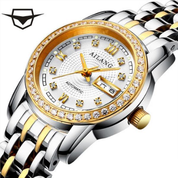 wristwatches watch ladies luxury fashion brand double calendar mechanical waterproof stainless steel self winding, Slivery;brown
wristwatches watch ladies luxury fashion brand double calendar mechanical waterproof stainless steel self winding, Slivery;brown