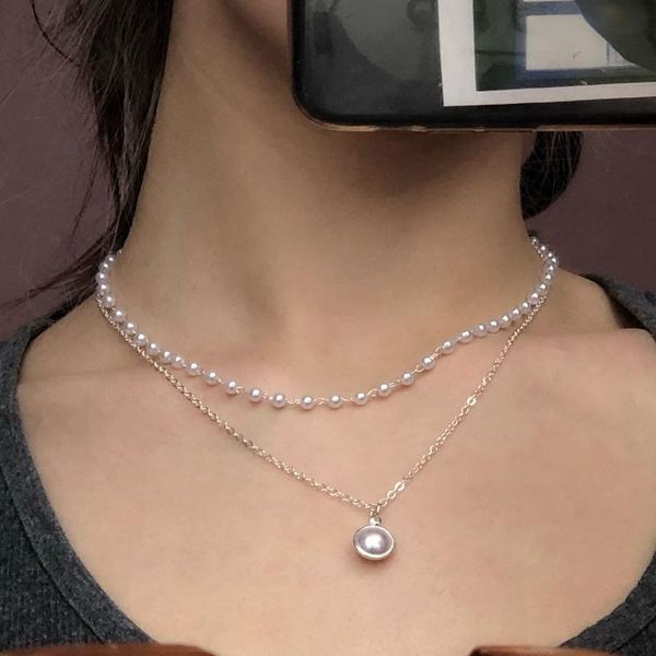 pendant necklaces 2021 elegant simple multi layer pearl necklace for women fashion gold silver color butterfly pearls choker
pendant necklaces 2021 elegant simple multi layer pearl necklace for women fashion gold silver color butterfly pearls choker
