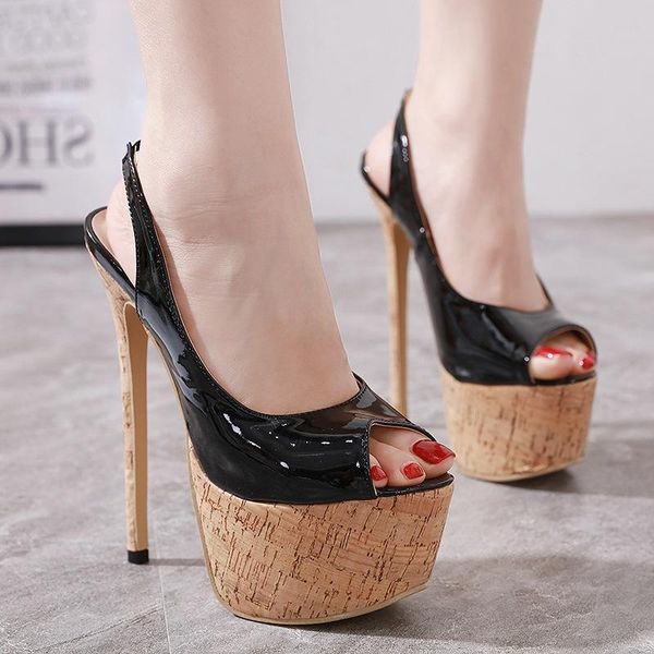 sandals super 16cm thin heels women pumps ankle cross strap shoes woman ladies pointed toe high dress party, Black
sandals super 16cm thin heels women pumps ankle cross strap shoes woman ladies pointed toe high dress party, Black