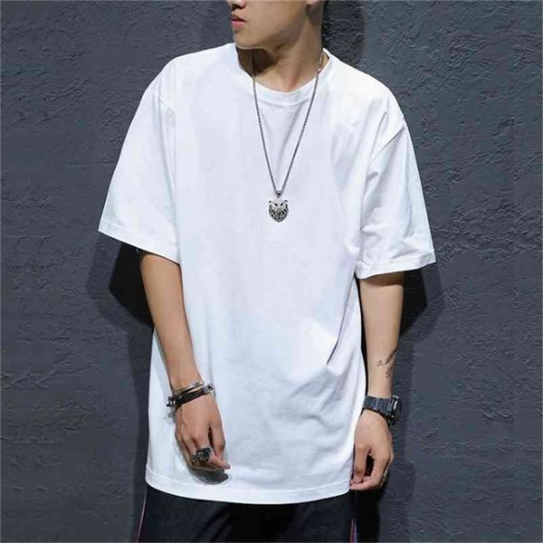 for 60-135kg black white loose oversize men's rock skateboard hip hop t-shirt short sleeves streetwear tees tshirt 210706, White;black
for 60-135kg black white loose oversize men's rock skateboard hip hop t-shirt short sleeves streetwear tees tshirt 210706, White;black