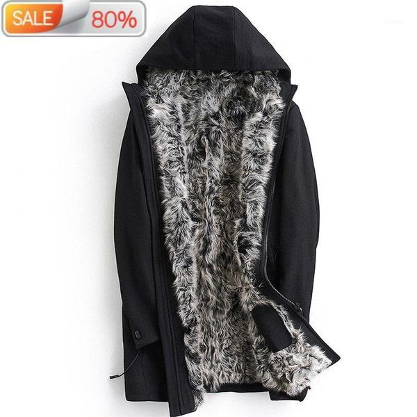 men's leather & faux wool liner parkas winter jacket men real fur plus size long coat mens jacket&coat parka homme ml-fesa069nd1242, Black
men's leather & faux wool liner parkas winter jacket men real fur plus size long coat mens jacket&coat parka homme ml-fesa069nd1242, Black