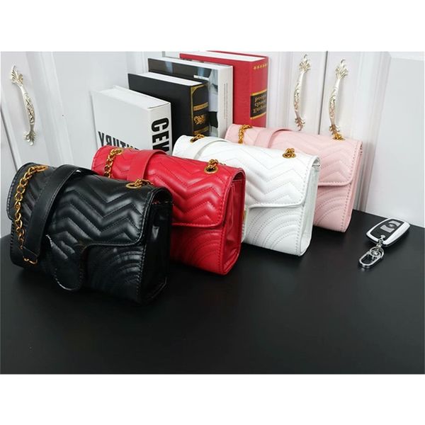 fashion trend new women's bag single shoulder slant across wavy pattern hardware small square bag-276
fashion trend new women's bag single shoulder slant across wavy pattern hardware small square bag-276