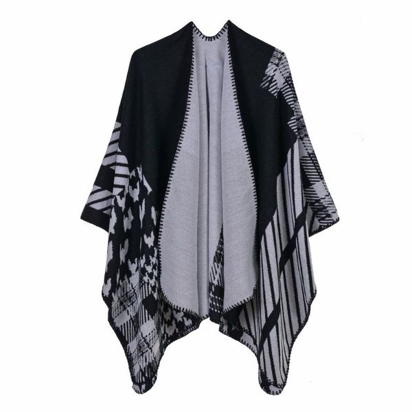 scarves bohemian style cloak simple foreign trade thickening and lengthening travel blanket for heating abrigos mujer invierno 2021, Blue;gray
scarves bohemian style cloak simple foreign trade thickening and lengthening travel blanket for heating abrigos mujer invierno 2021, Blue;gray