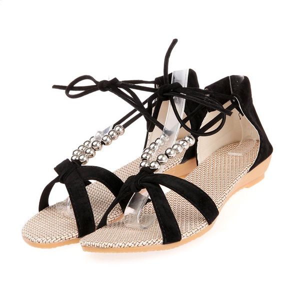sandals women summer 2021 low heels cover heel casual black rubber string bead ankle strap
sandals women summer 2021 low heels cover heel casual black rubber string bead ankle strap