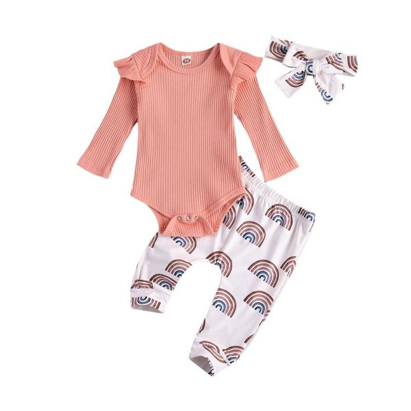 clothing sets 0-18m born baby girls 3-piece outfit set long sleeve romper+rainbow print pants+headband, White
clothing sets 0-18m born baby girls 3-piece outfit set long sleeve romper+rainbow print pants+headband, White