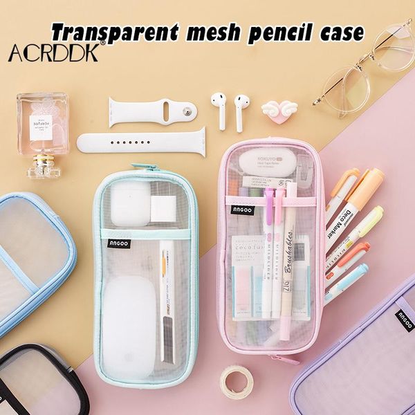 pencil bags 1pc large capacity case bag storage mesh pen school stationery supplies for kids adults df
pencil bags 1pc large capacity case bag storage mesh pen school stationery supplies for kids adults df