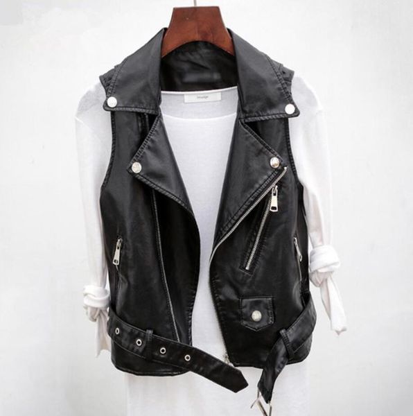 women's vests spring autumn pu leather waistcoat women motorcycle vest coat female sleeveless vests plus size 2xl r1361, Black;white
women's vests spring autumn pu leather waistcoat women motorcycle vest coat female sleeveless vests plus size 2xl r1361, Black;white