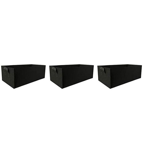 garden bed 3 pieces 10 gallon vegetable planting bag rectangular flower pot plant (black) planters & pots
garden bed 3 pieces 10 gallon vegetable planting bag rectangular flower pot plant (black) planters & pots