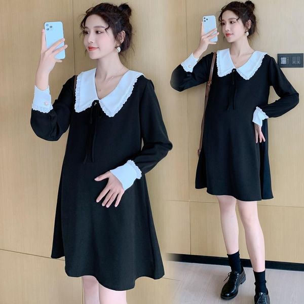 maternity dresses 628# clothes spring autumn long sleeves turn down collar loose stylish dress for pregnant women mom, White
maternity dresses 628# clothes spring autumn long sleeves turn down collar loose stylish dress for pregnant women mom, White