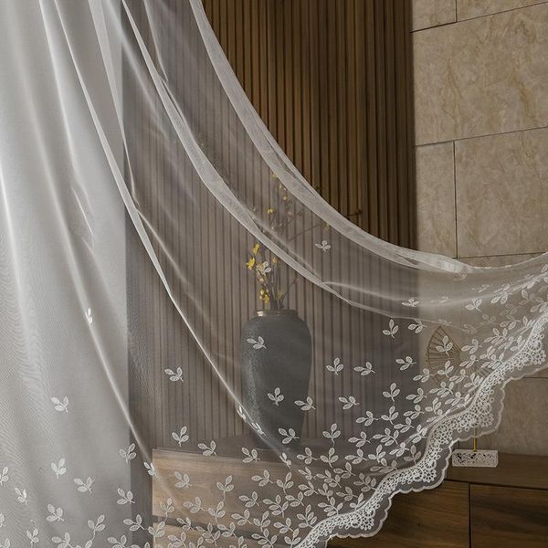 chinese style modern minimalist embroidered window screen balcony living room bedroom bay small leaf curtain & drapes
chinese style modern minimalist embroidered window screen balcony living room bedroom bay small leaf curtain & drapes