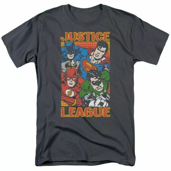 Justice League Hero Mashup T Shirt Mens Licensed DC Comics Tee Charcoal, White;black
Justice League Hero Mashup T Shirt Mens Licensed DC Comics Tee Charcoal, White;black