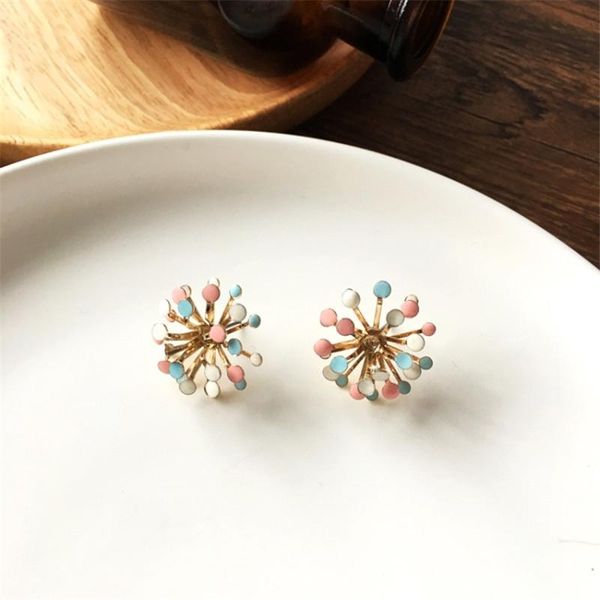 fashion geometric metal colored flowers dripping oil fireworks shape stud earrings girl personality sweet jewelry accessories, Golden;silver
fashion geometric metal colored flowers dripping oil fireworks shape stud earrings girl personality sweet jewelry accessories, Golden;silver