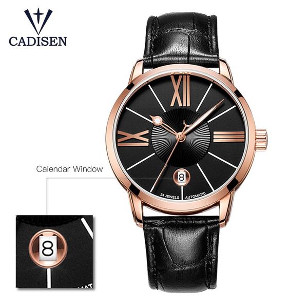 wristwatches cadisen c8113 mechanical watches men -nh35a movt automatic men`s watch sapphire glass 5atm wrist 316l case date clock, Slivery;brown
wristwatches cadisen c8113 mechanical watches men -nh35a movt automatic men`s watch sapphire glass 5atm wrist 316l case date clock, Slivery;brown