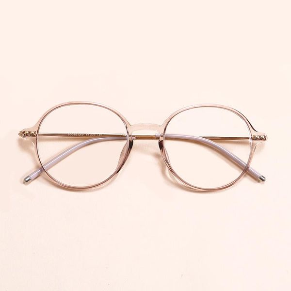 korean version super light tr90 retro art round frame fashion men's and women's myopia transparent powder sunglasses frames, Black
korean version super light tr90 retro art round frame fashion men's and women's myopia transparent powder sunglasses frames, Black
