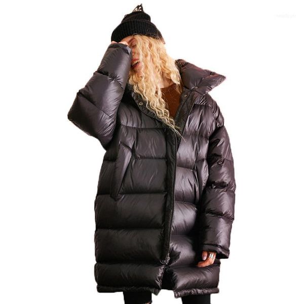 loose plus size european winter jacket thicker white duck down overcoat female long 2021 coat women outerwear a7031, Black
loose plus size european winter jacket thicker white duck down overcoat female long 2021 coat women outerwear a7031, Black