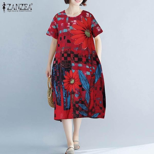 casual dresses plus size summer dress zanzea women short sleeve vintage floral printed sundress baggy femme loose cotton linen vestido, Black;gray
casual dresses plus size summer dress zanzea women short sleeve vintage floral printed sundress baggy femme loose cotton linen vestido, Black;gray