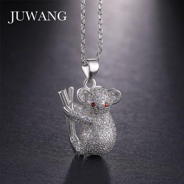 pendant necklaces juwang brand cute cz koala pendants for woman gold color chain choker jewelry wholesale, Silver
pendant necklaces juwang brand cute cz koala pendants for woman gold color chain choker jewelry wholesale, Silver