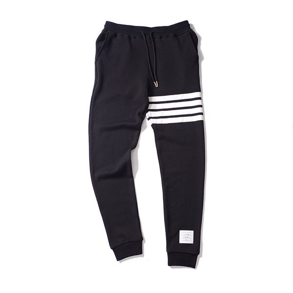 pants trousers fashion brand british style tb casual men's and women's lovers trend cotton loop small leg leggings, Black
pants trousers fashion brand british style tb casual men's and women's lovers trend cotton loop small leg leggings, Black