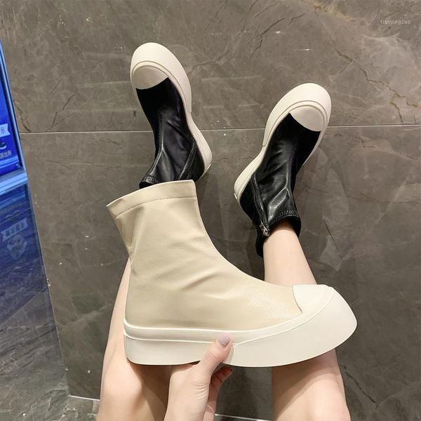 boots flat heel white shoes elegant woman booties ladies round toe boots-women zipper med rubber autumn 2021 rock ankle lolita1, Black
boots flat heel white shoes elegant woman booties ladies round toe boots-women zipper med rubber autumn 2021 rock ankle lolita1, Black