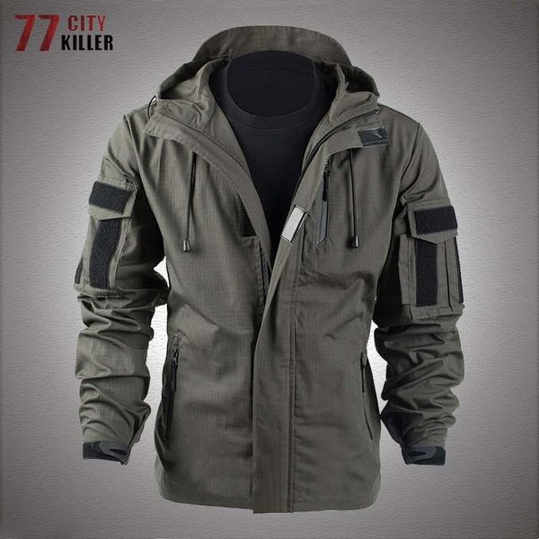men's jackets waterproof tactical jacket men outdoor military paintball hunting windbreaker coats multi-pocket hooded combat, Black;brown
men's jackets waterproof tactical jacket men outdoor military paintball hunting windbreaker coats multi-pocket hooded combat, Black;brown