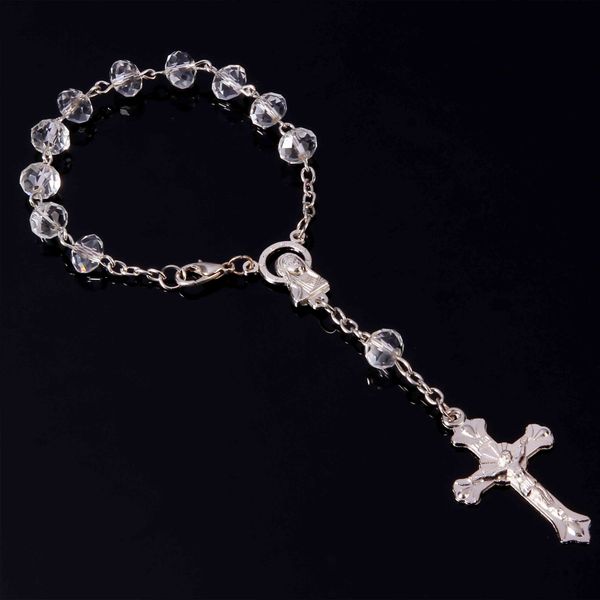 48 pieces/batch mini catholic rosary 8mm blue crystal beads rosary bracelet children's communion gift virgin mary rose baptismal, Golden;silver
48 pieces/batch mini catholic rosary 8mm blue crystal beads rosary bracelet children's communion gift virgin mary rose baptismal, Golden;silver