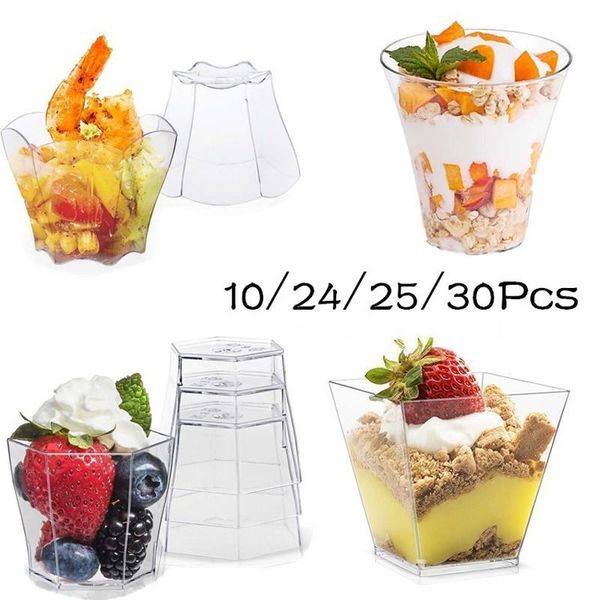 disposable cups & straws plastic dessert without lid 10/24/25/30pcs ice cream container square cake pudding cup party kitchen accessories
disposable cups & straws plastic dessert without lid 10/24/25/30pcs ice cream container square cake pudding cup party kitchen accessories