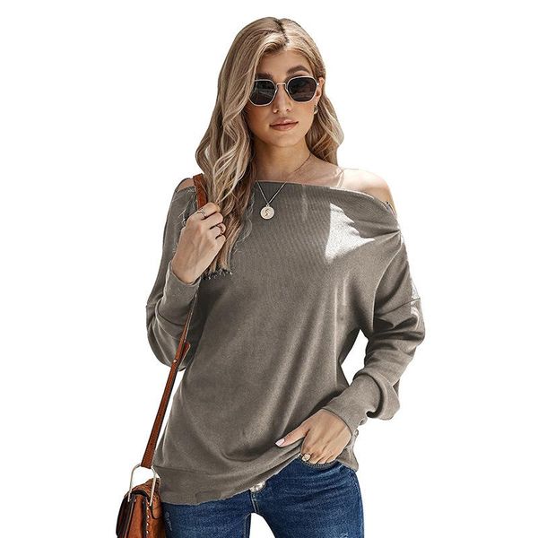 women's hoodies & sweatshirts european and american long-sleeved solid fashion shoulder zip off-shoulder pullover, Black
women's hoodies & sweatshirts european and american long-sleeved solid fashion shoulder zip off-shoulder pullover, Black