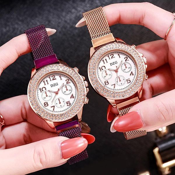 fashion women watches magnetic mesh band luxury watch stainless steel quartz wristwatch ladies elegant clock diamond 2021 wristwatches, Slivery;brown
fashion women watches magnetic mesh band luxury watch stainless steel quartz wristwatch ladies elegant clock diamond 2021 wristwatches, Slivery;brown