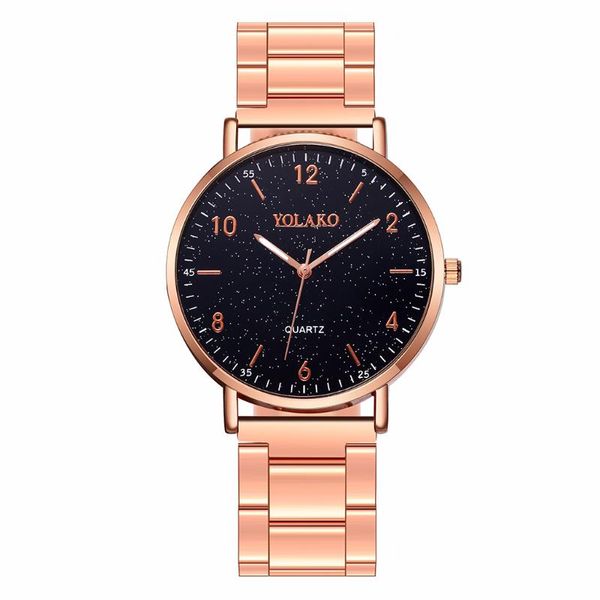 wristwatches women stainless steel arabic numbers watches luxury yolako women's quartz starry sky wrist, Slivery;brown
wristwatches women stainless steel arabic numbers watches luxury yolako women's quartz starry sky wrist, Slivery;brown