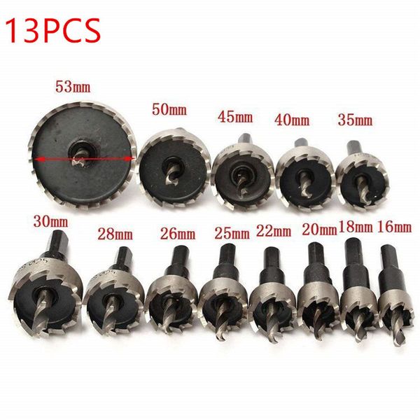 12pcs 15-50mm hss drill bit set holesaw hole saw cutter drilling kit hand tool for wood stainless steel metal alloy cutting
12pcs 15-50mm hss drill bit set holesaw hole saw cutter drilling kit hand tool for wood stainless steel metal alloy cutting